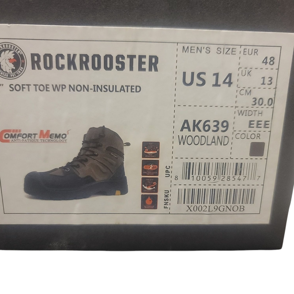 Men's Brown Work Boots - Picture 6 of 9